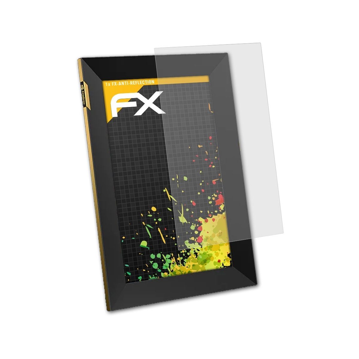 atFoliX Schutzfolie für Nixplay Touch 10 10.1 Inch, Entspiegelnd und stoßdämpfend