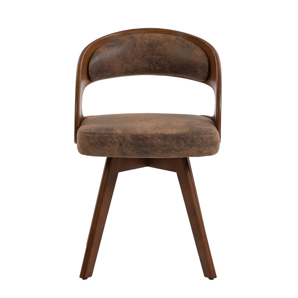 BBWL Esszimmerstuhl 2er Set drehbar Holzstuhl mit polster und ergonomischer Rückenlehne, Esszimmerstuhl modern