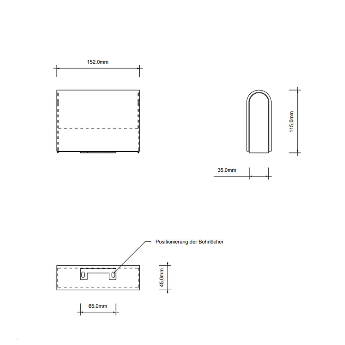 Decor Walther LED Wandleuchte Book N LED Wandleuchte Badezimmer, LED fest integriert, 3000K