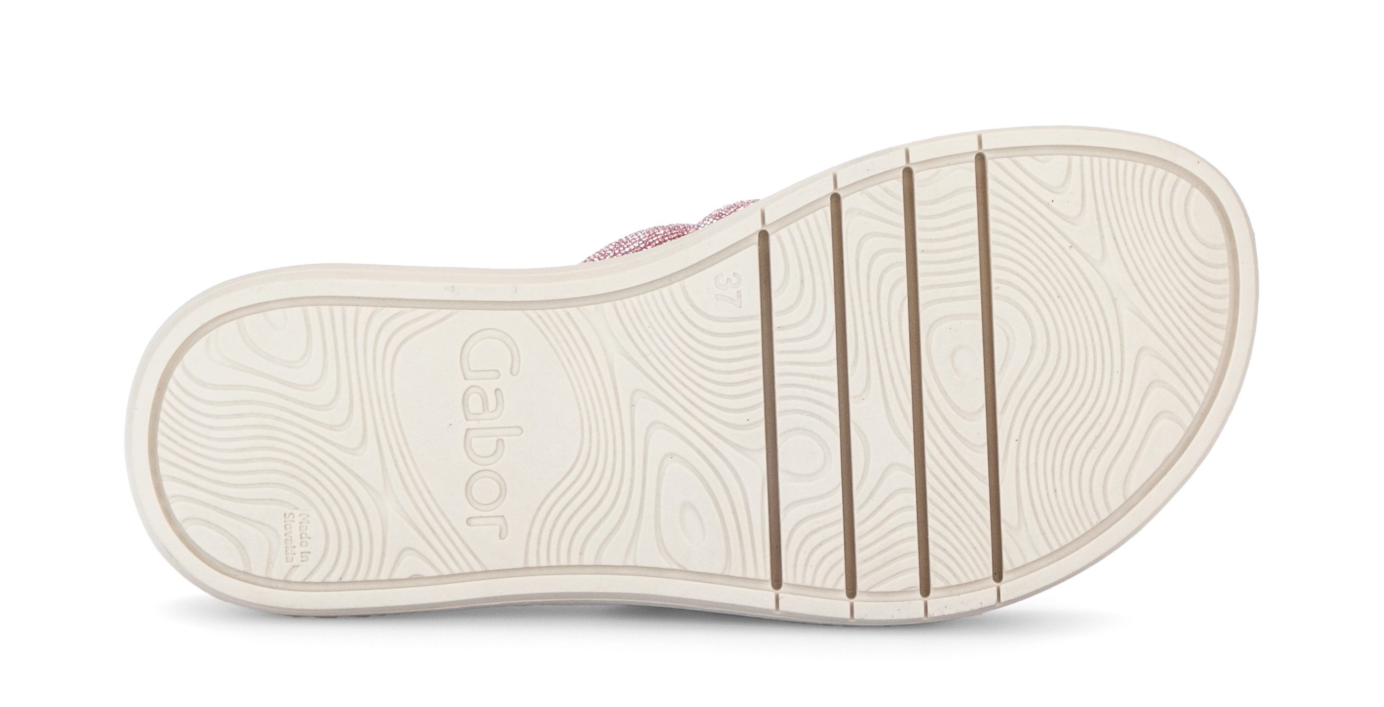 Gabor Pantolette, Plateau, Sommerschuh, Schlappen in funkelnder Optik