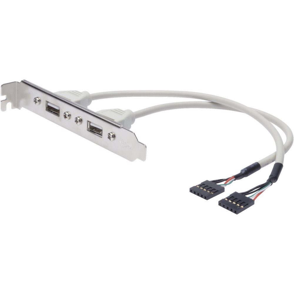 Digitus USB 2.0 Anschlusskabel [2x USB 2.0 Stecker intern 5pol. - 2x U USB-Adapter