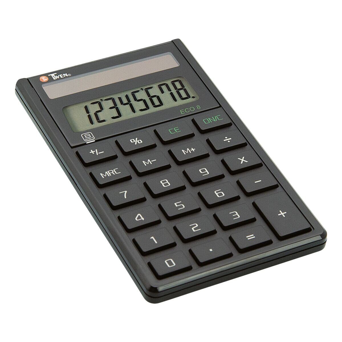 TWEN Taschenrechner ECO 8, mit 8-stelligem Display