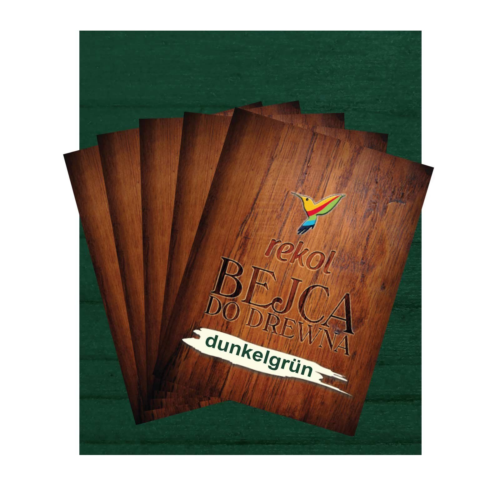 rekol Kreativset 5x18g Holzbeize Möbelbeize Trockenbeize Pulverbeize, dunkelgrün