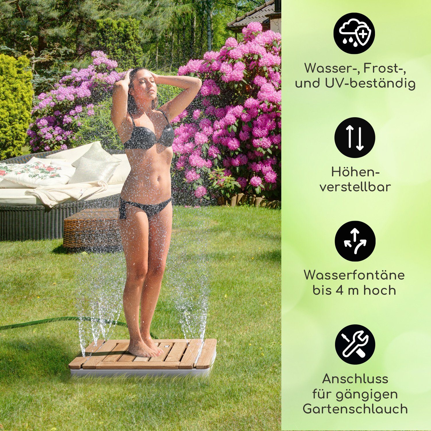 blumfeldt Gartendusche Sumatra Teak Square Gartendusche günstig online kaufen
