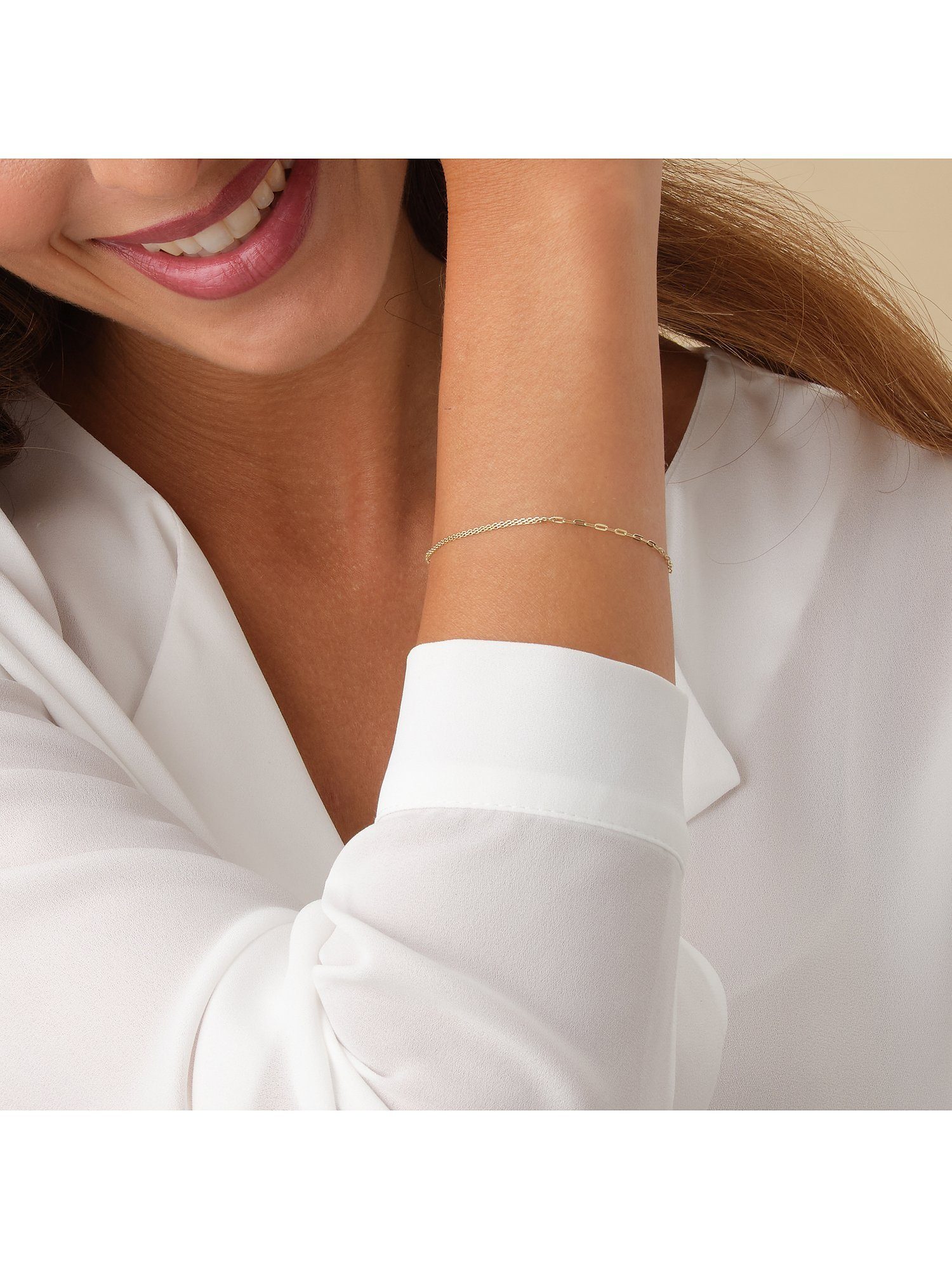 CHRIST Goldarmband CHRIST Damen-Armband 375er Gelbgold, modern