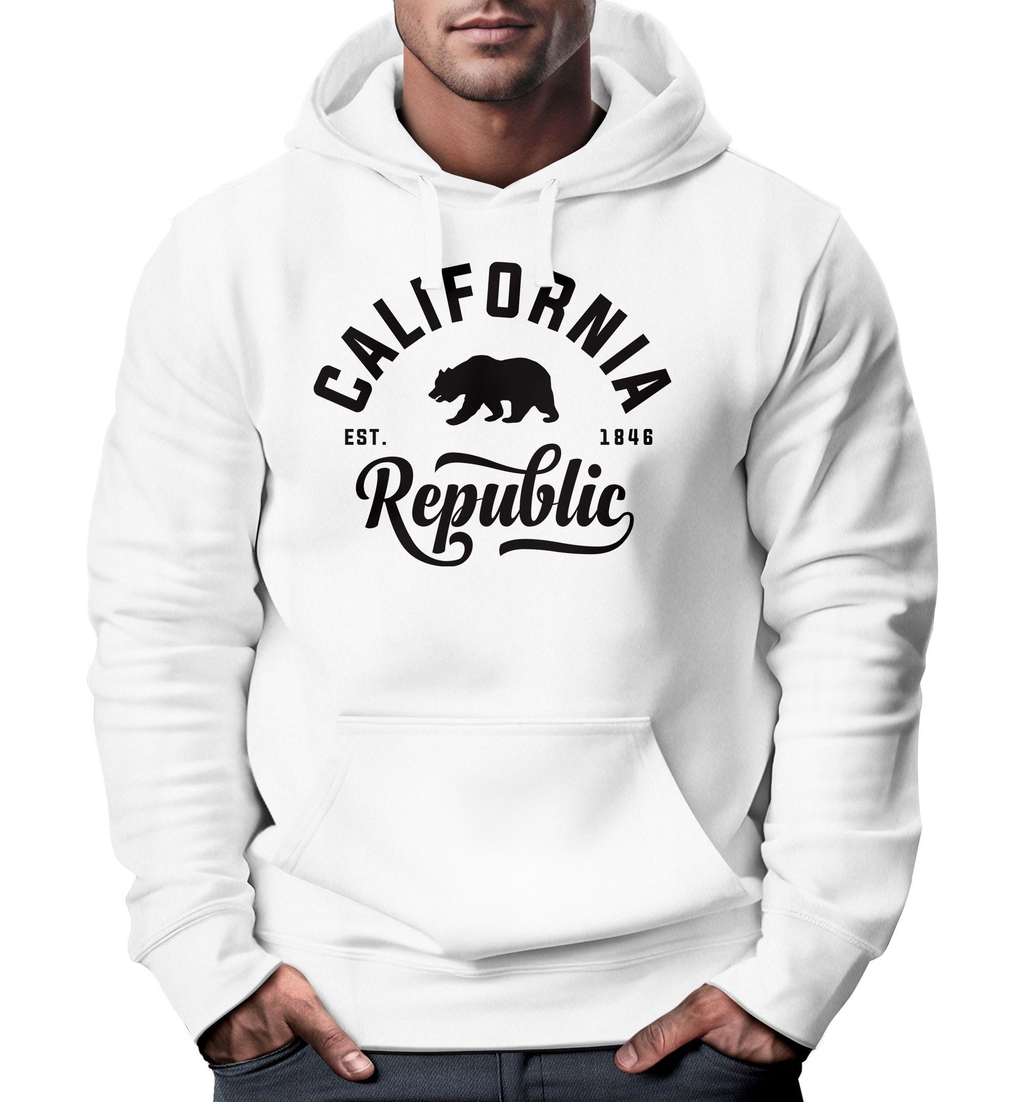 Hoodie Hoodie Herren California Republic Kapuzen-Pullover Männer