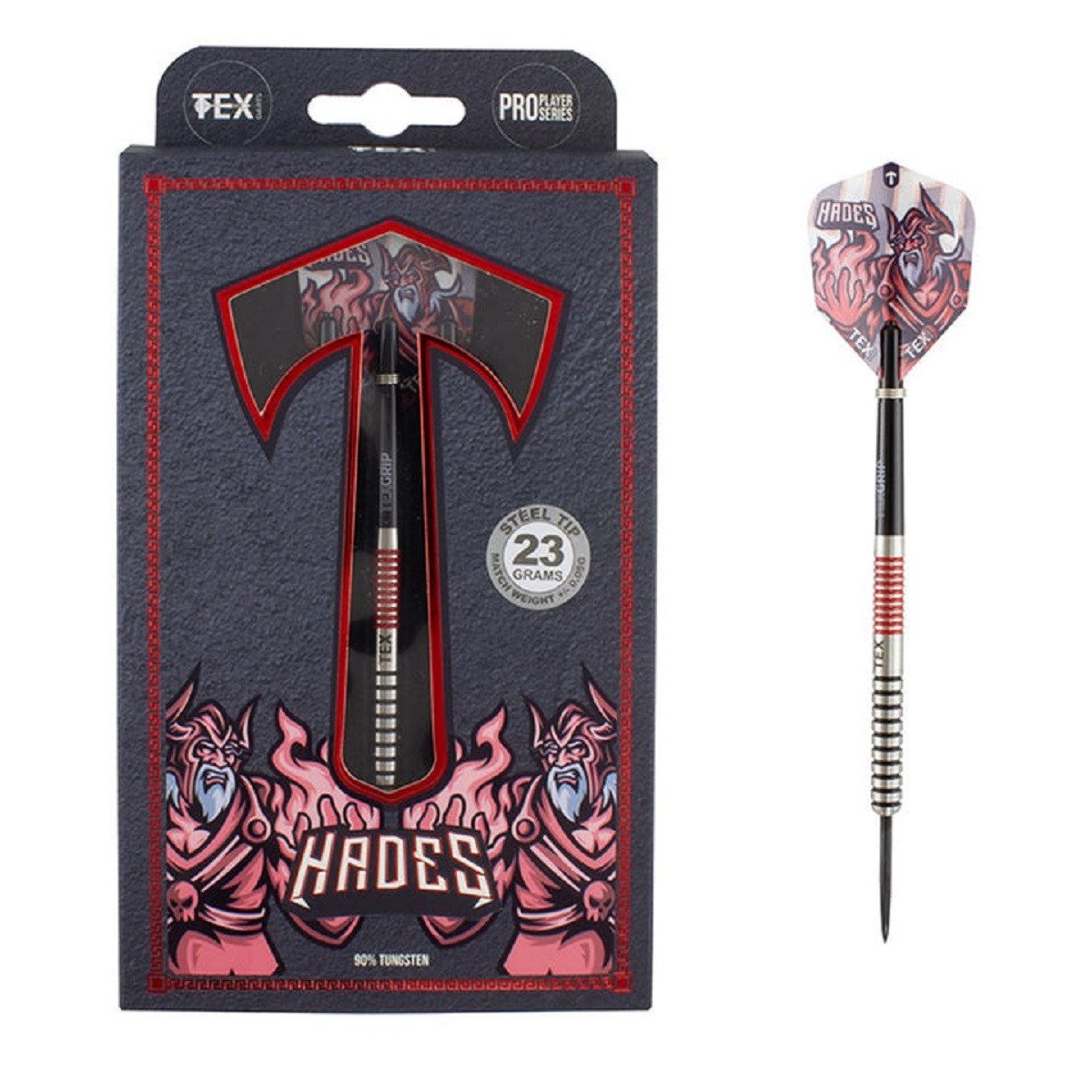 Dartpfeil TEX Hades 90% Tungsten Darts 21g