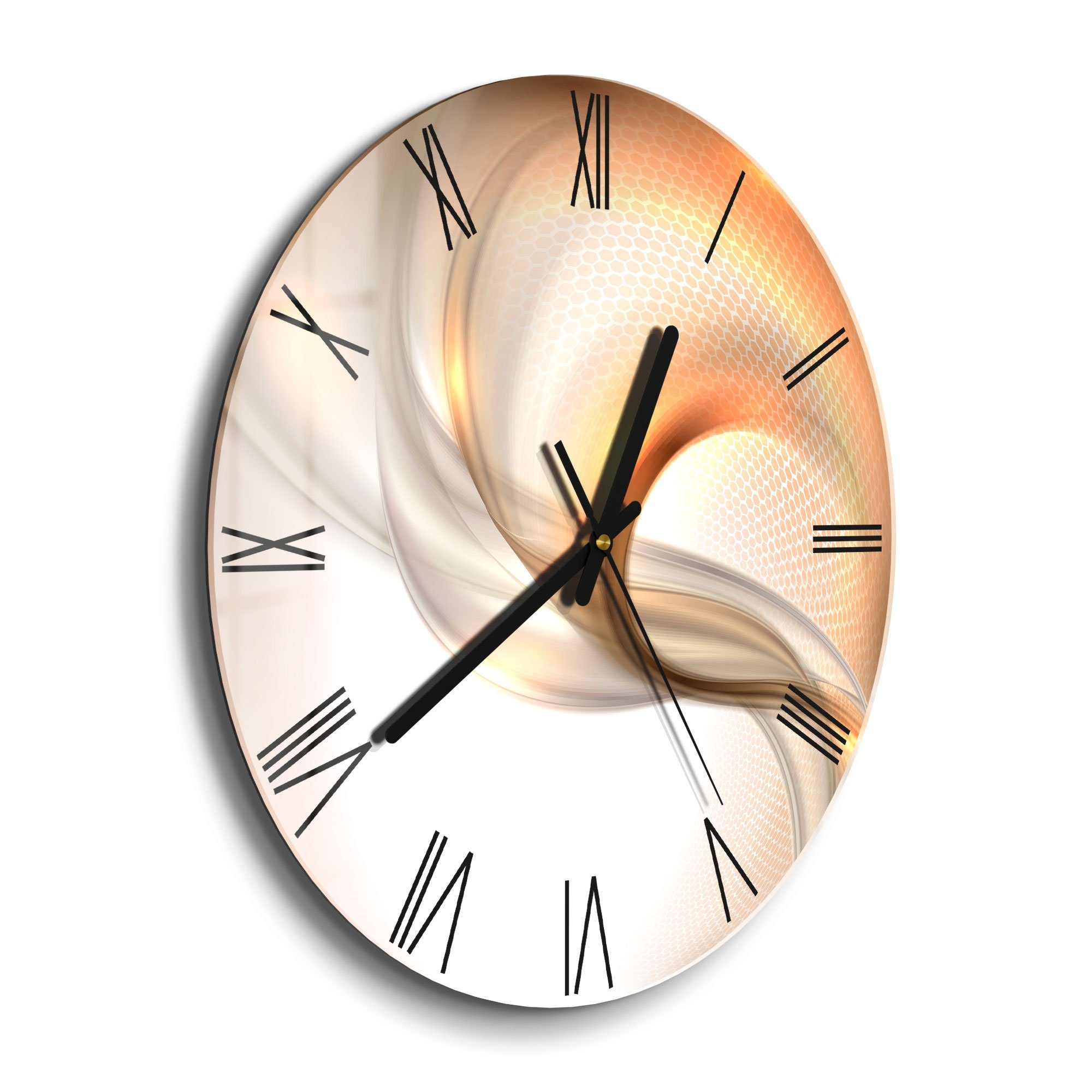 DEQORI Wanduhr 'Schwingungen im Licht' (Glas günstig online kaufen
