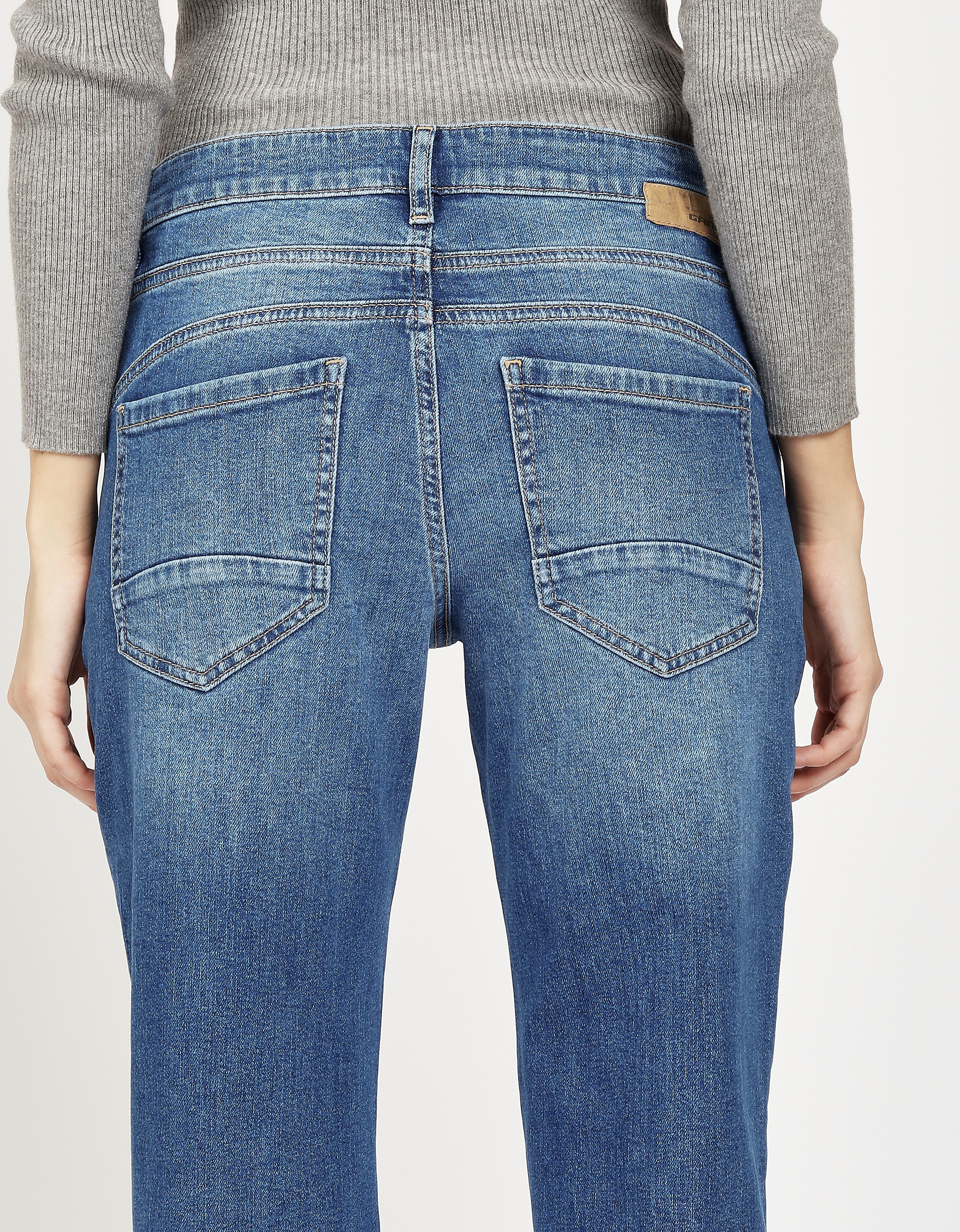 GANG 5-Pocket-Jeans 94JOLINE BOYFRIEND in cropped Länge