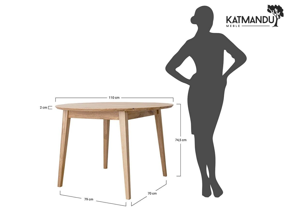 Katmandu Esstisch Eichentisch Orbetello rund 110 cm Eiche natur geölt