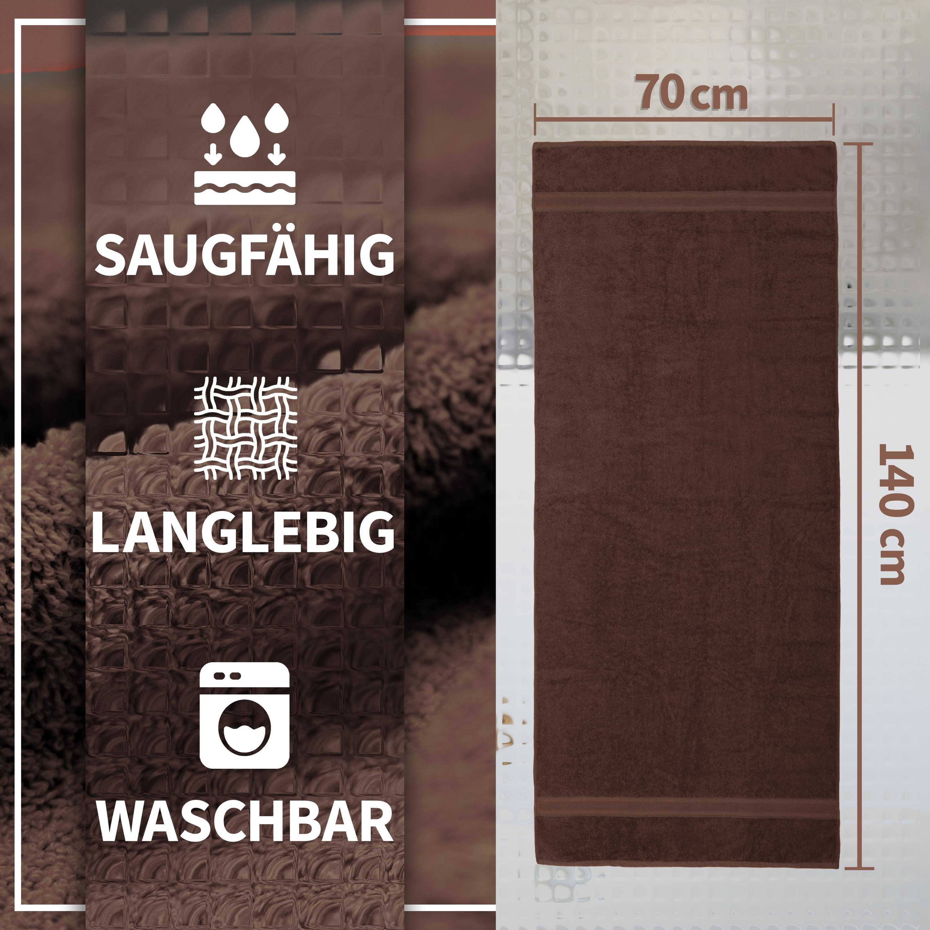 NatureMark Duschtücher Duschtuch 500gsm (2er-Set), 100% Baumwolle (2-St), P günstig online kaufen