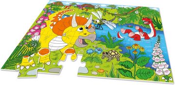 Noris Puzzle XXL Puzzle Dinosaurier, 45 Puzzleteile