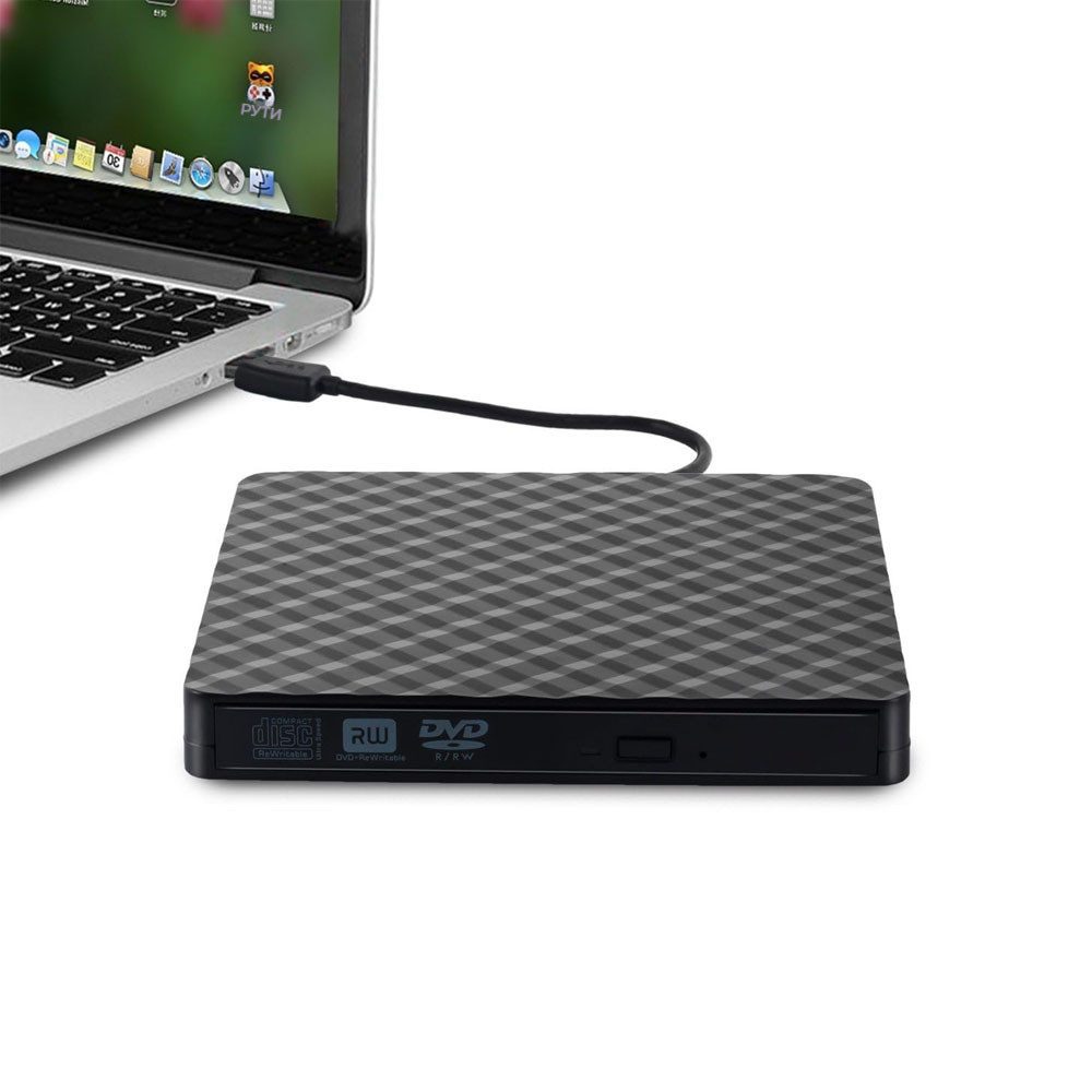 Externes DVD Laufwerk, Extern USB 3.0 CD Laufwerk für Laptop Desktop DVD-Player