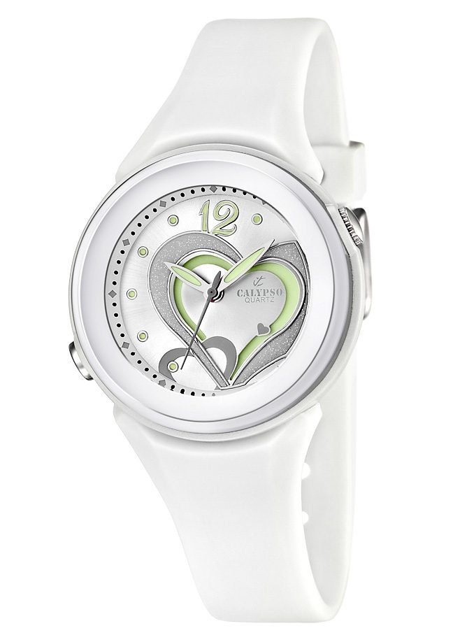 CALYPSO WATCHES Quarzuhr K5576/1, Armbanduhr, Damenuhr, mit Herzmotiv, bis günstig online kaufen
