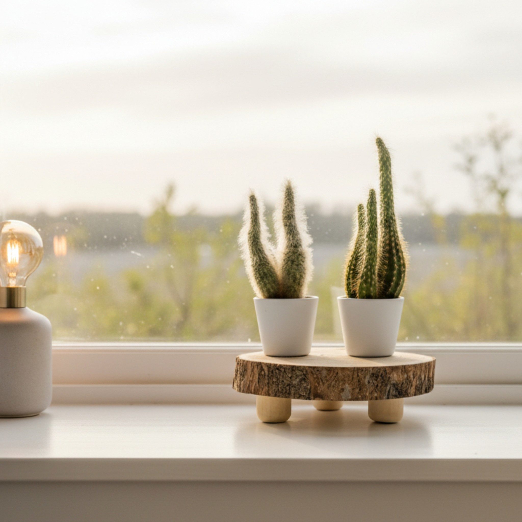 Meinposten Dekoteller Baumscheibe rund Dekoscheibe auf Füßen Holzscheibe mit Rinde 17-22 cm (1 St), mit Rinde