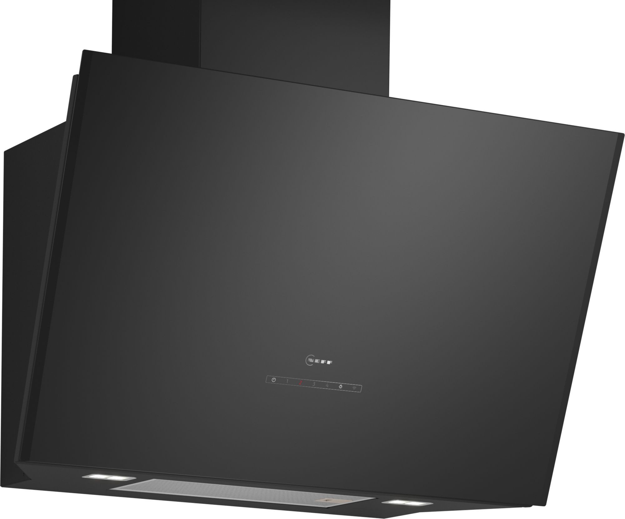NEFF Kopffreihaube Neff N70, D88IAN2S0, Wandesse, 80 cm, Klarglas schwarz bedruckt Serie N 70