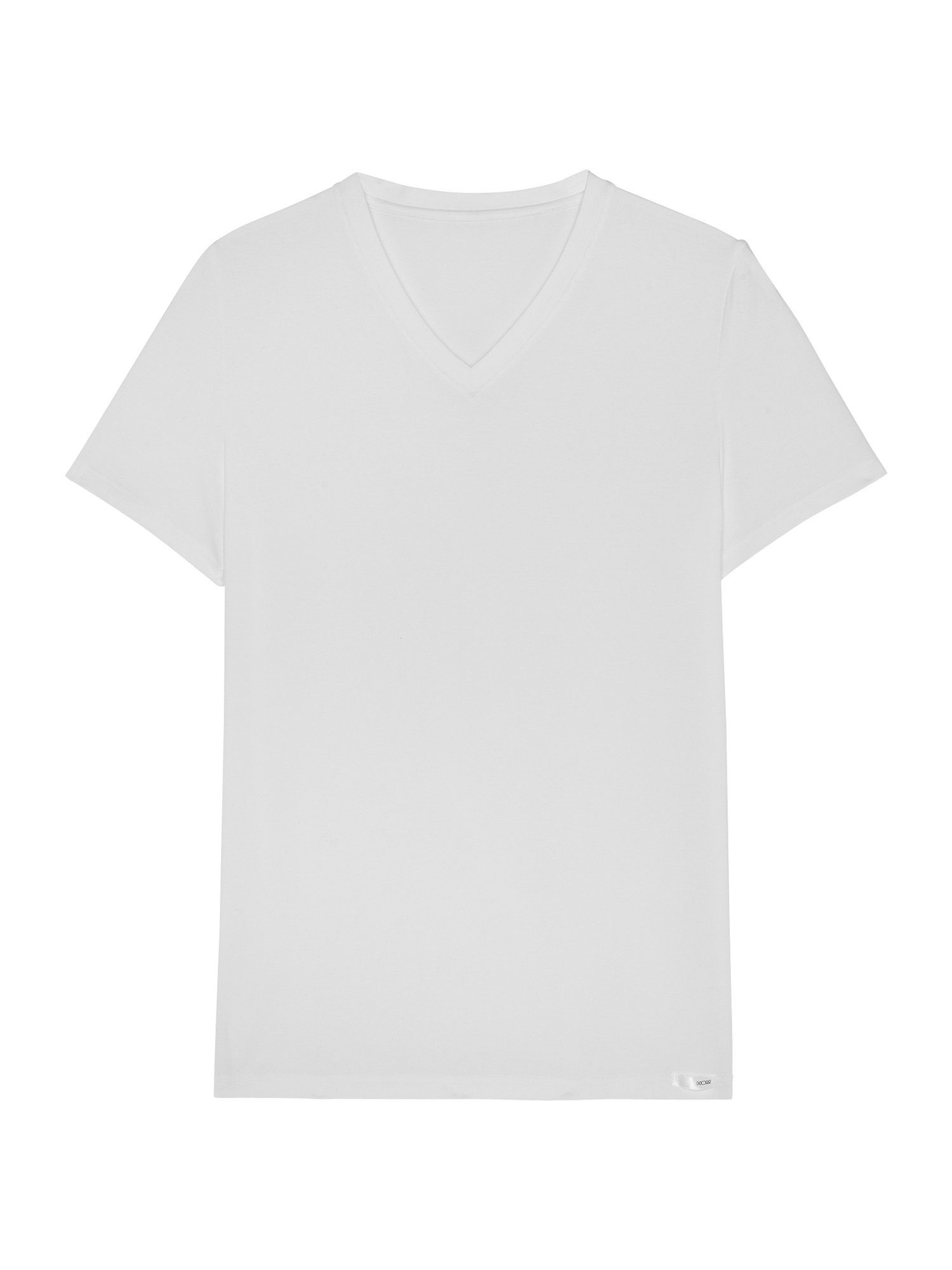 white Tencel Hom V-Shirt Soft