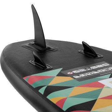 Gymrex Inflatable SUP-Board Stand Up Paddleboard aufblasbar schwarz SUP Paddleboard Board 110 kg