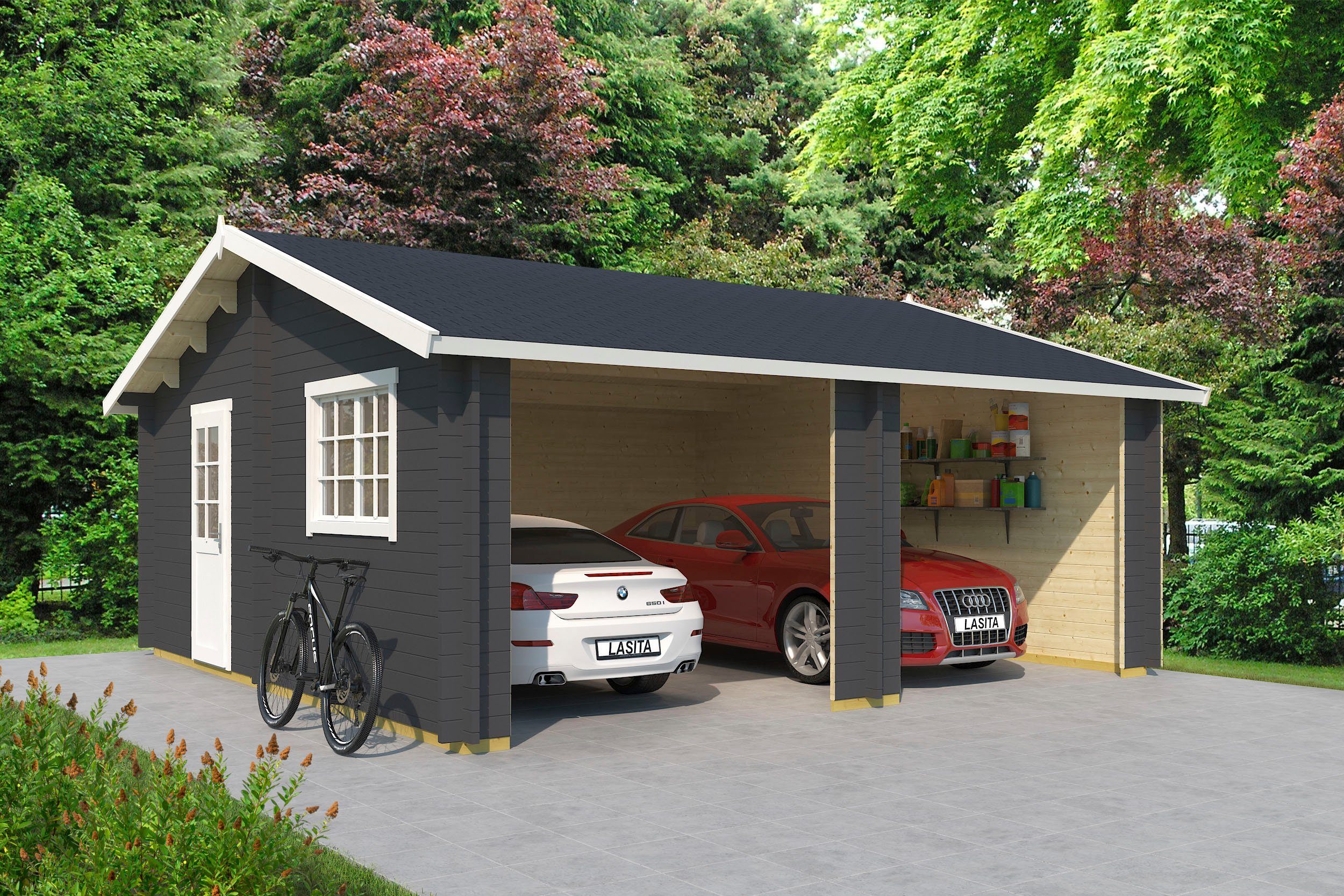 LASITA MAJA Garage Falkland (Für 2 Fahrzeuge geeignet)