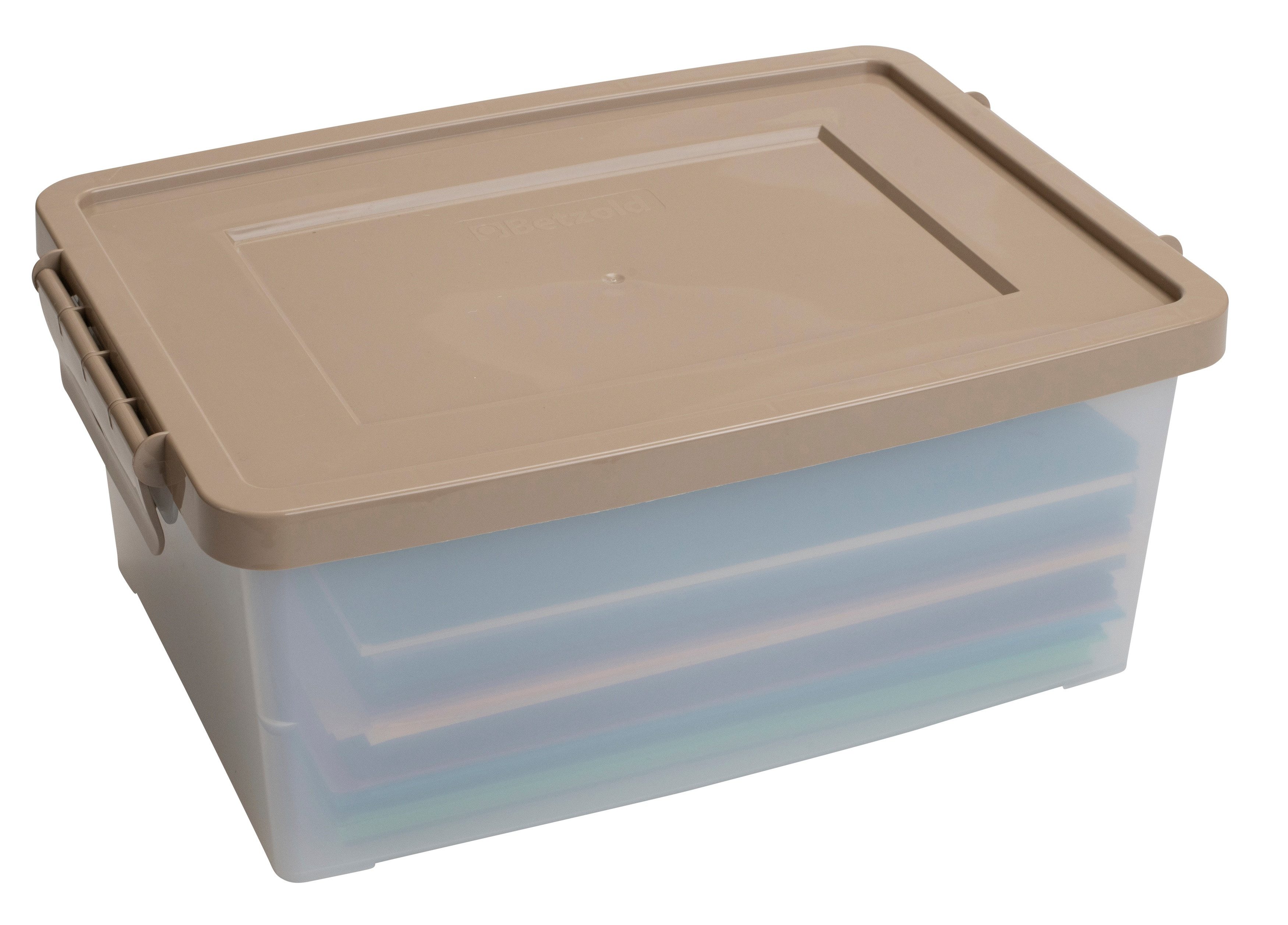 Betzold Aufbewahrungsbox Aufbewahrungsbox, 16 x 39,5 x 27,5 cm, weiß-transparent, treeNside