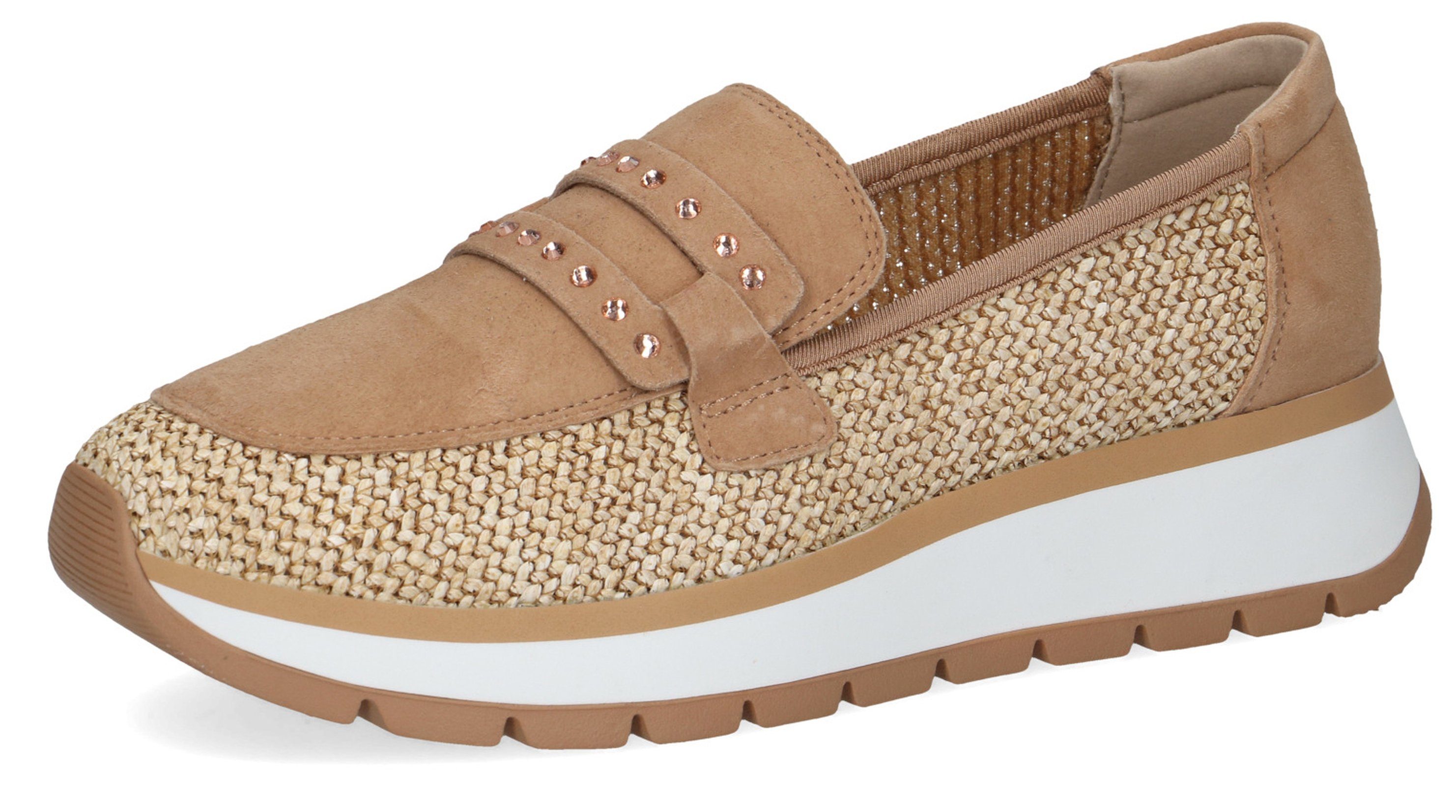 Caprice 9-24704-42 408 Beige Comb Mokassin