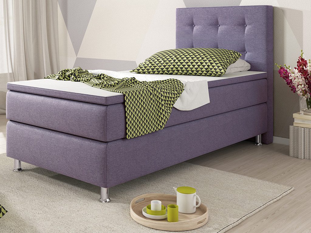 inter Boxspringbett Köln 90x200cm mit inkl. Topper und Matratzen (Bett, Kom günstig online kaufen