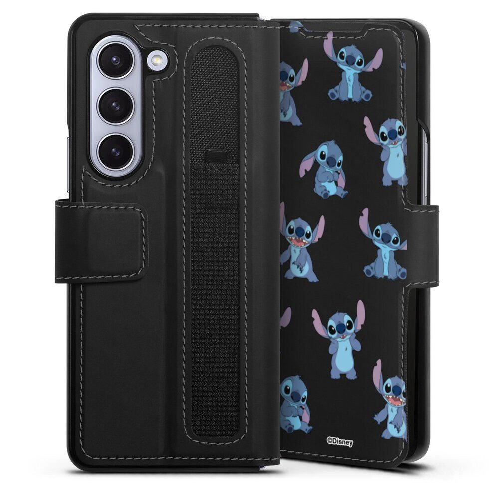 DeinDesign Handyhülle Lilo & Stitch Offizielles Lizenzprodukt Disney, Samsung Galaxy Z Fold 5 Hülle Handy Flip Case Wallet Cover