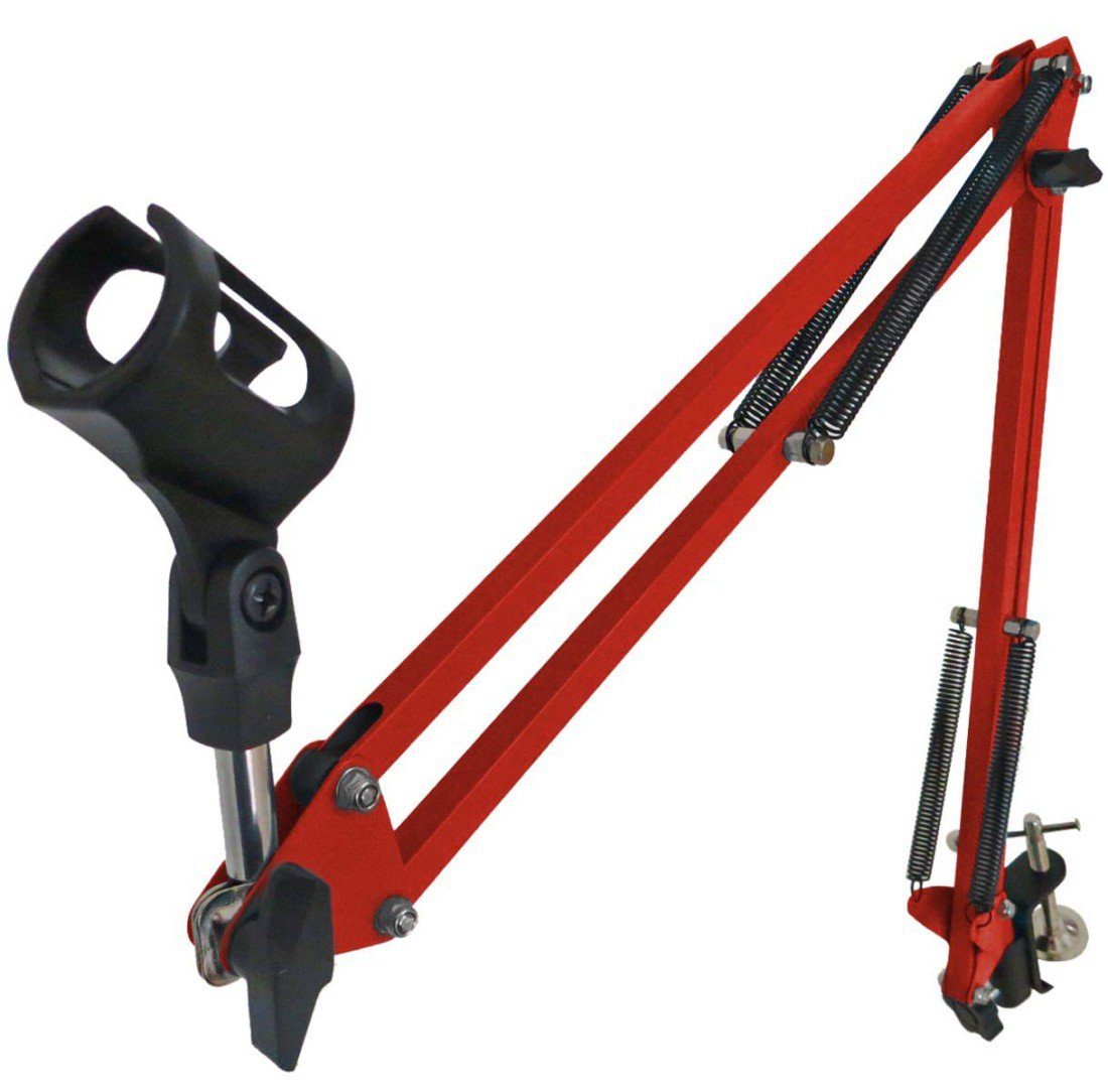 Mikrofonständer keepdrum NB35 RD Rot Tisch-Mikrofonarm