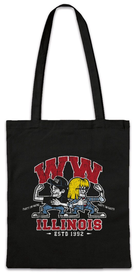 Beuteltasche WW Illinois Stofftasche Bill & Ted's Schule Symbol Sign Logo Excellent
