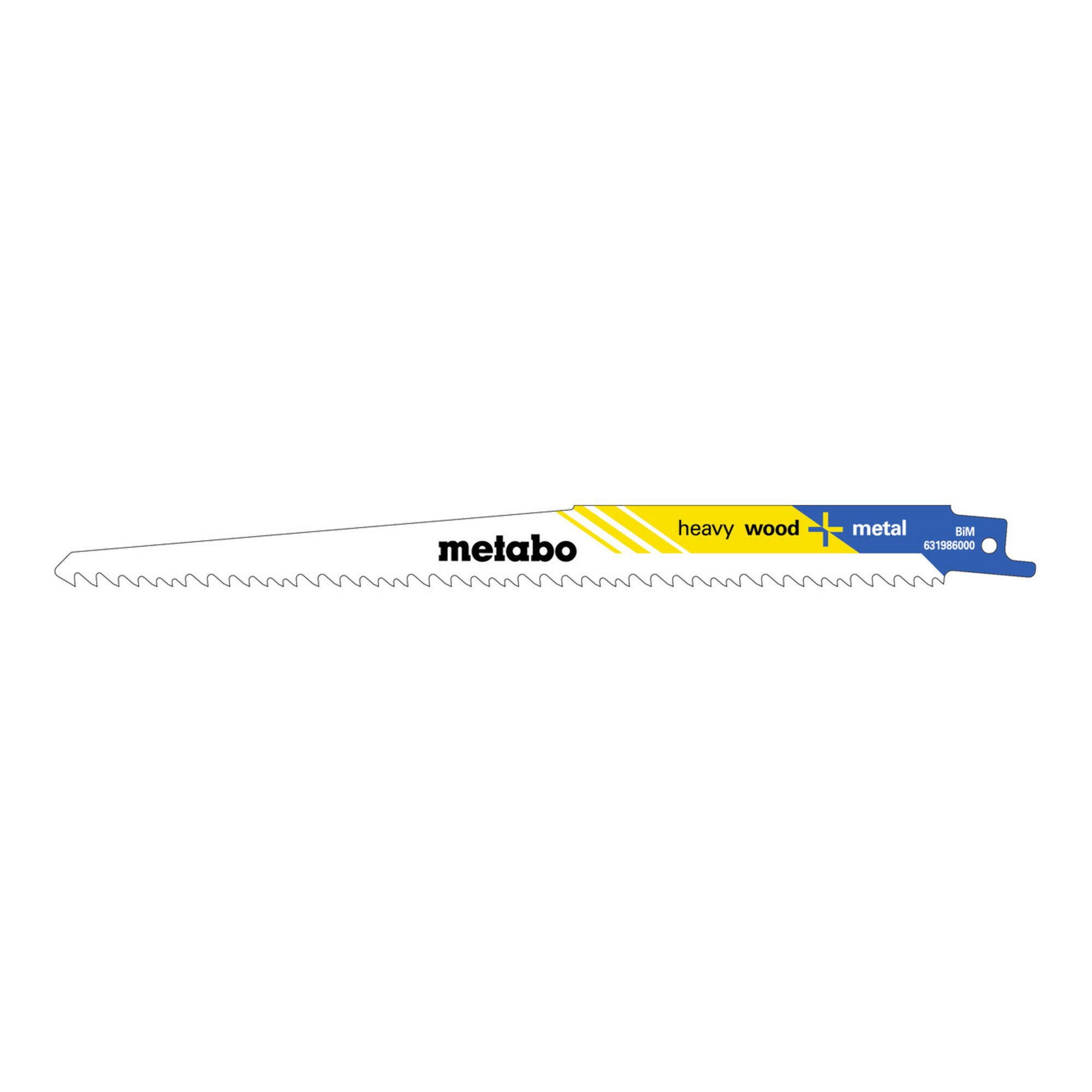 metabo Säbelsägeblatt Metabo 5 Säbelsägeblätter "heavy wood + metal" 225 x 1,25 mm, BiM, 3,2