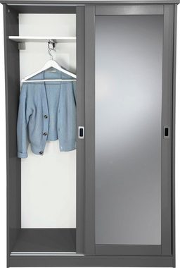 Home affaire Garderobenschrank Nekso mit Spiegel, Breite 114 cm, aus MDF, FSC®-zertifiziert