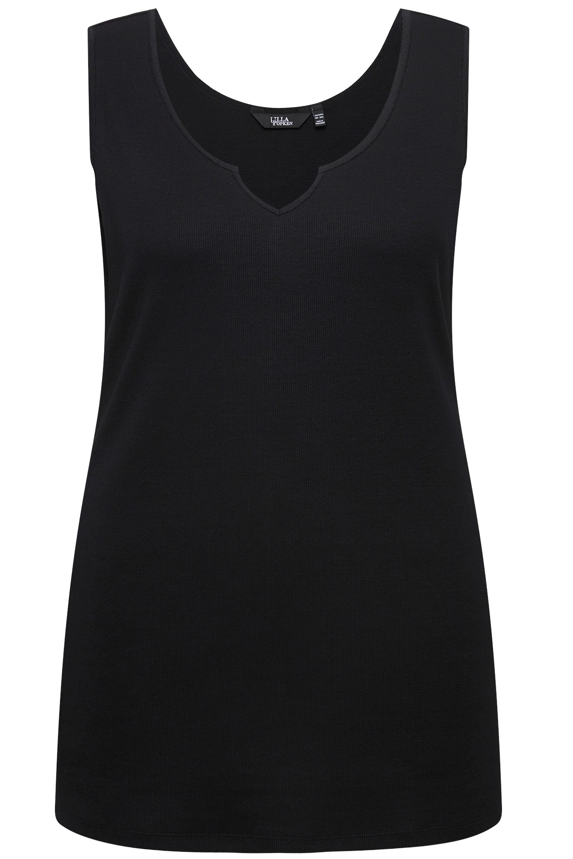Ulla Popken Longtop Top Rippjersey offenkantig günstig online kaufen