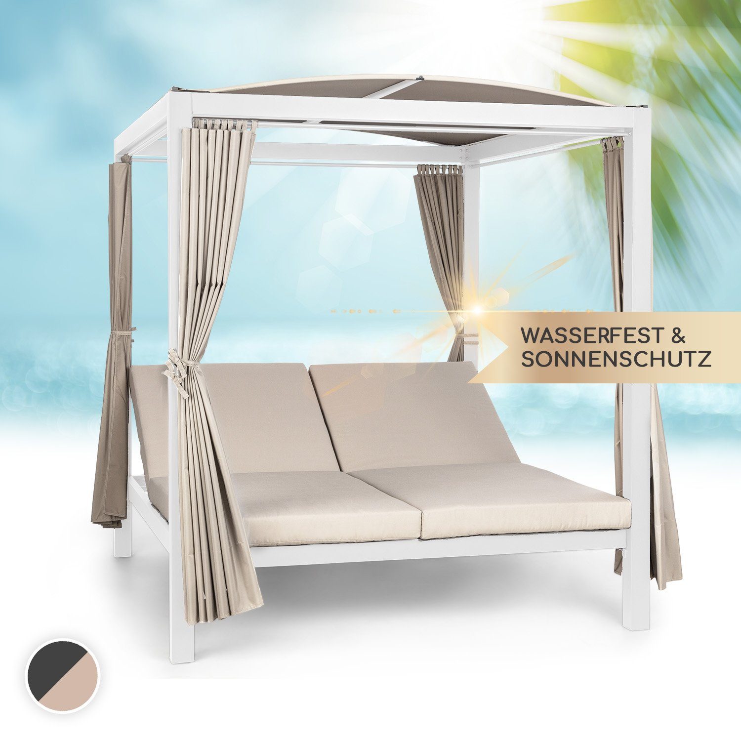 blumfeldt Gartenliege Eremitage Double XL, Set, Liegeinsel 2 Personen Garte günstig online kaufen
