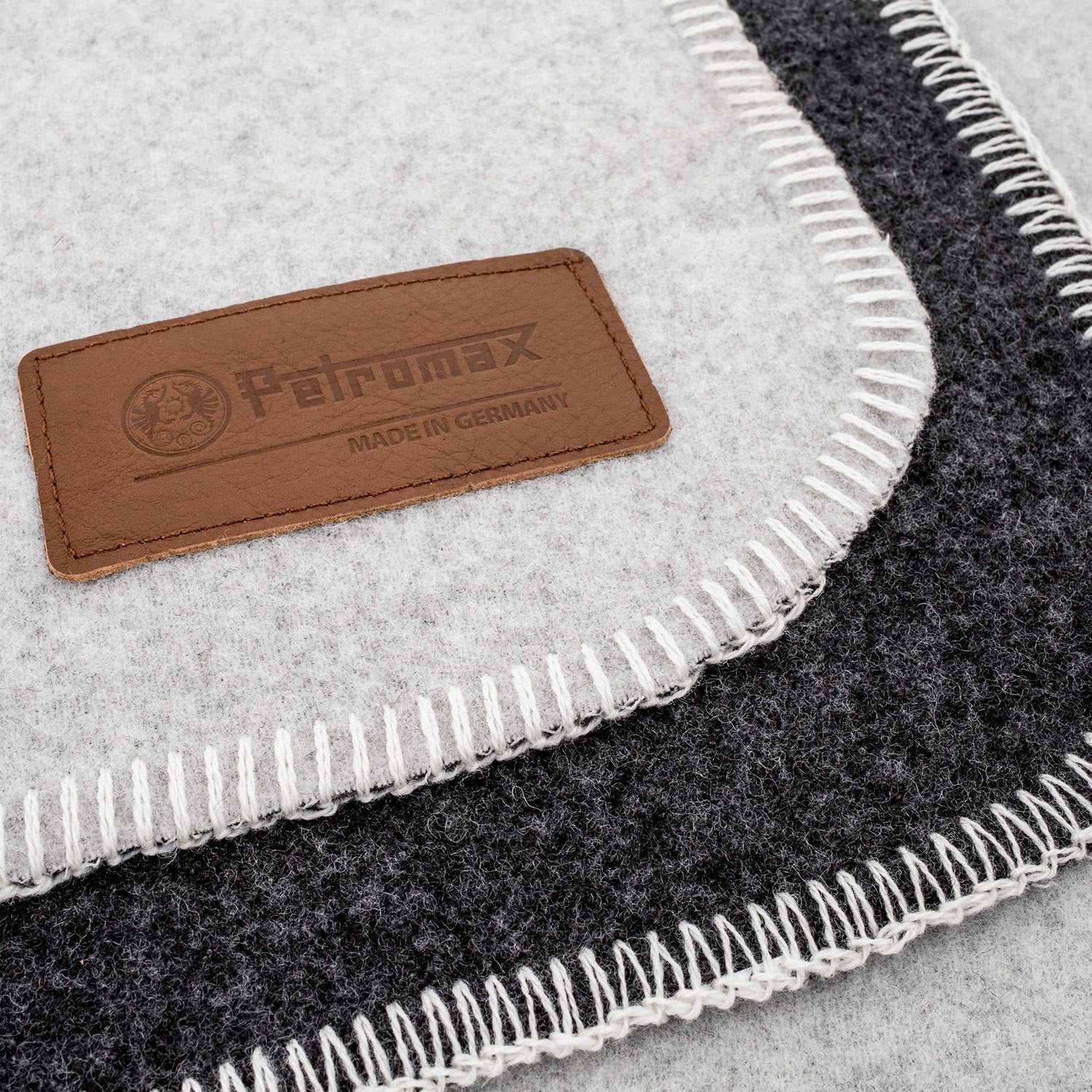 Decke dunkelgrau, Petromax, 200 cm rauchweiß, Outdoor 150 x in 100% Germany Made Wolldecke Schurwolle