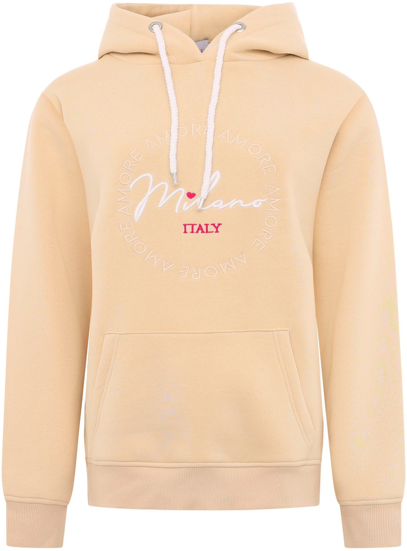 Zwillingsherz Hoodie mit "Amore"-Aufstick und Herzchen günstig online kaufen
