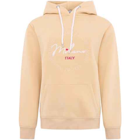 Zwillingsherz Hoodie mit Glitzersteinchen besetzt