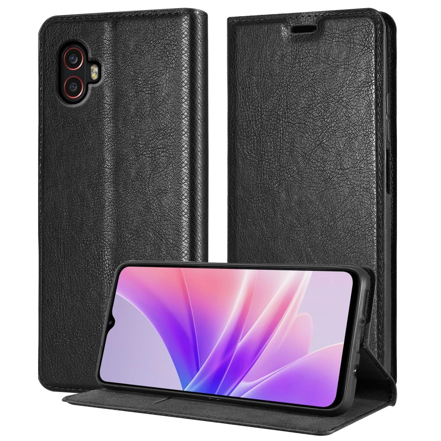 Cadorabo Handyhülle für Samsung Galaxy XCover 6 PRO Hülle Samsung Galaxy XCover 6 PRO, Hülle Schutzhülle mit Standfunktion, Magnetverschluss und Kartenfach