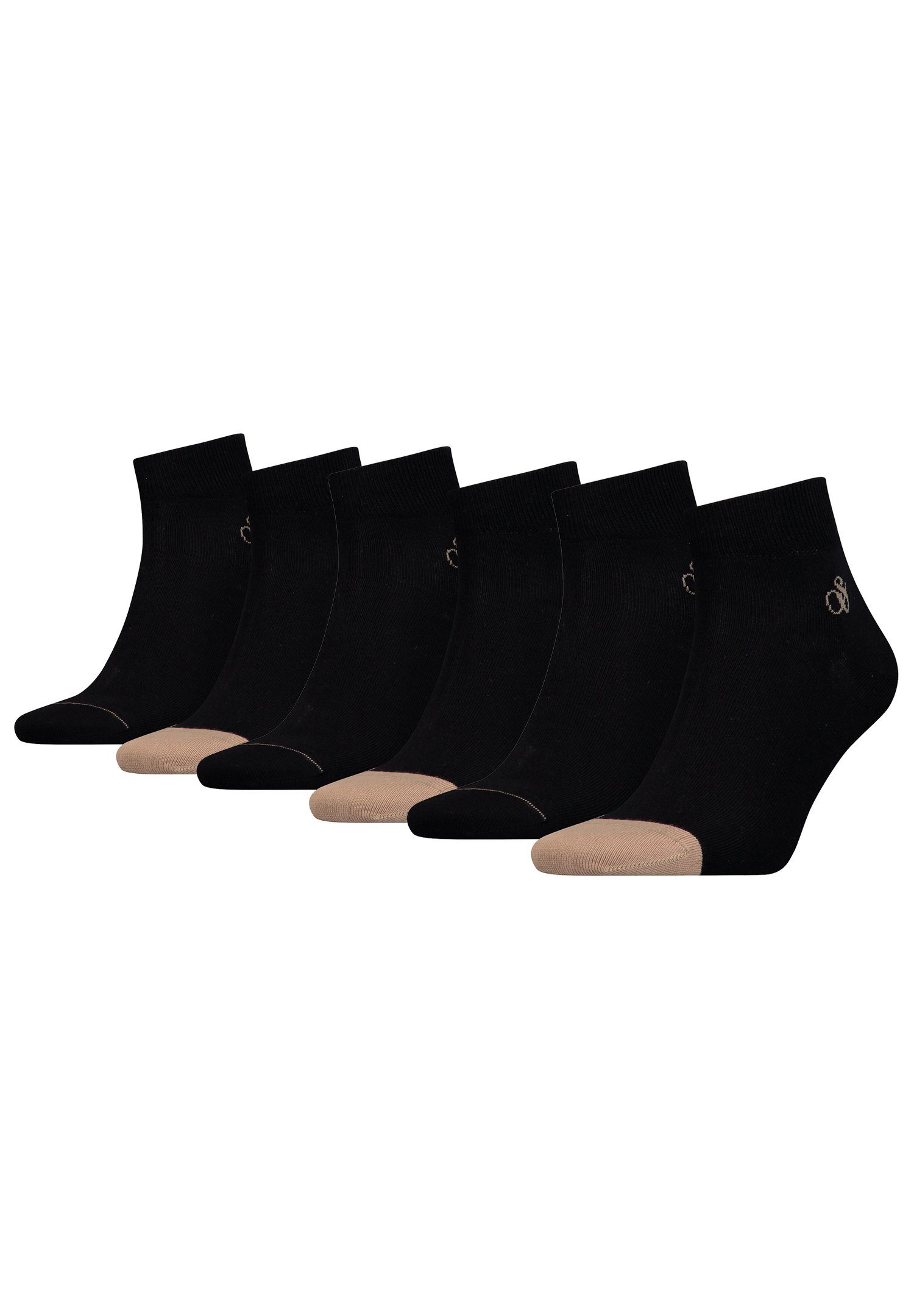 Scotch & Soda Kurzsocken SCSO Dip Toe Quarter Socks 6P (6-Paar) Black