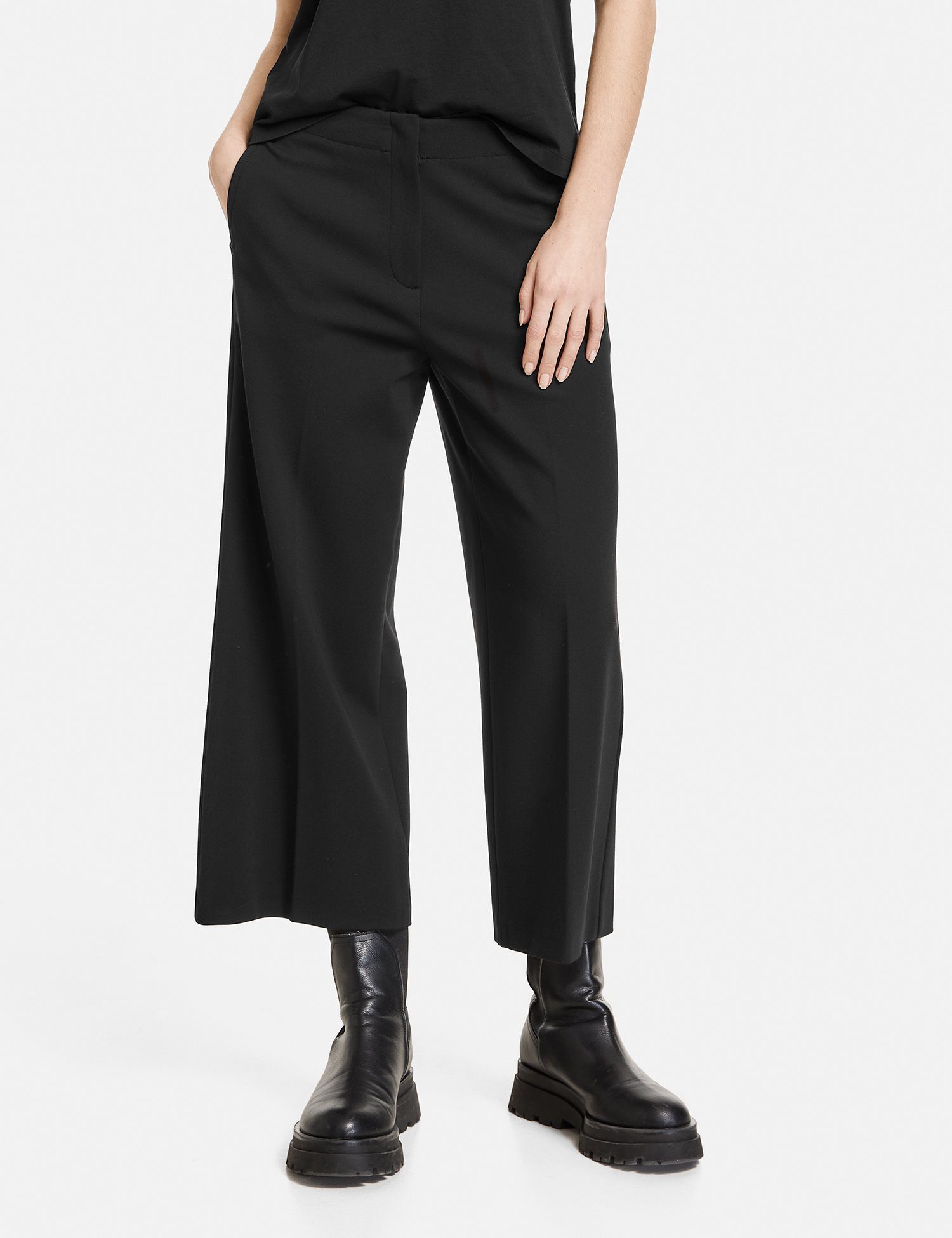 Taifun Stoffhose Culotte aus feiner Qualität