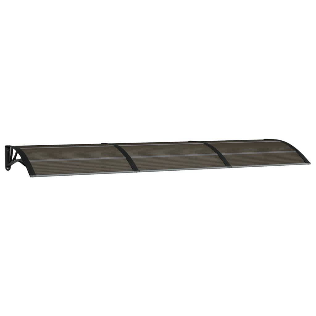vidaXL Vordach 300 x 75 cm Türvordach Schwarz 300x80 cm Polycarbonat Haustür Vordach