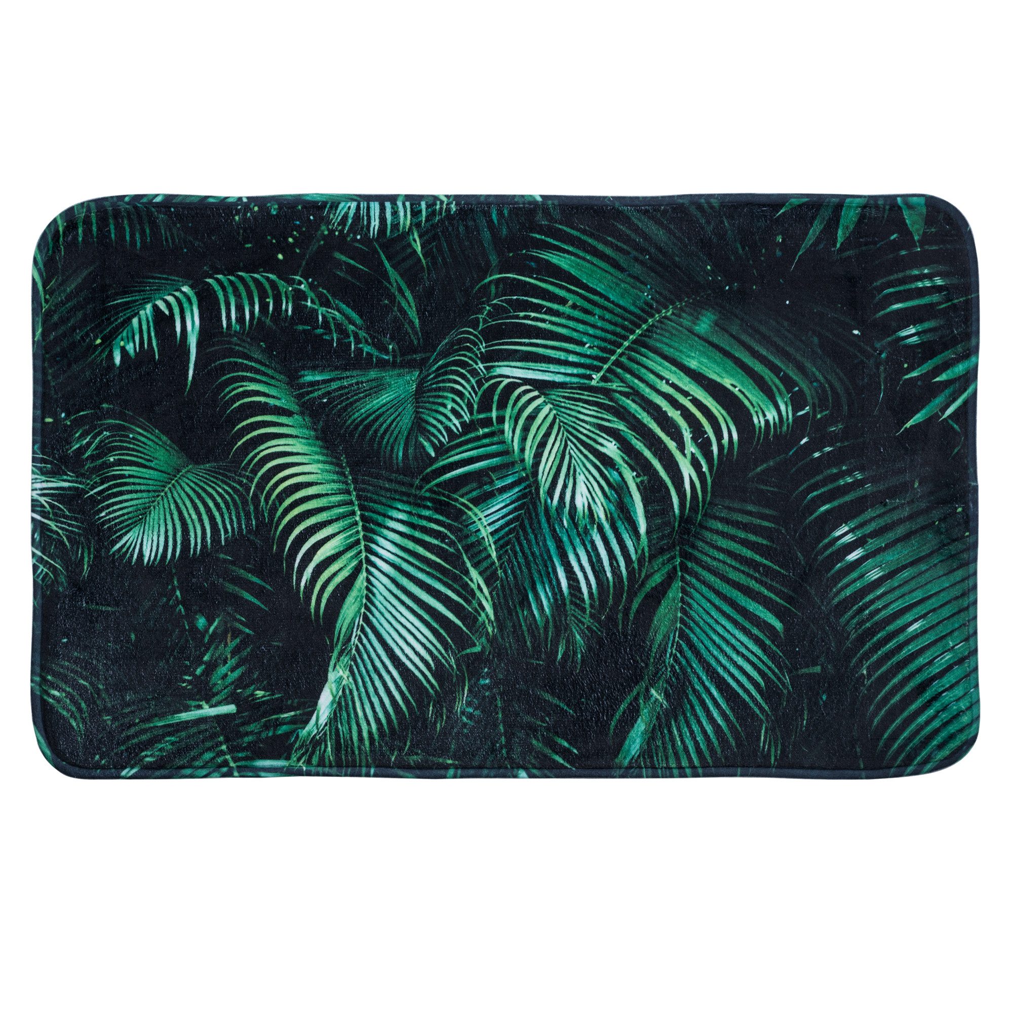 Sanilo Badematte Palmdream, rutschhemmend beschichtet, waschbar, schnelltrocknend, Polyester, rechteckig, sehr weich, hochwertig & modern, 50 x 80 cm oder 70 x 110 cm