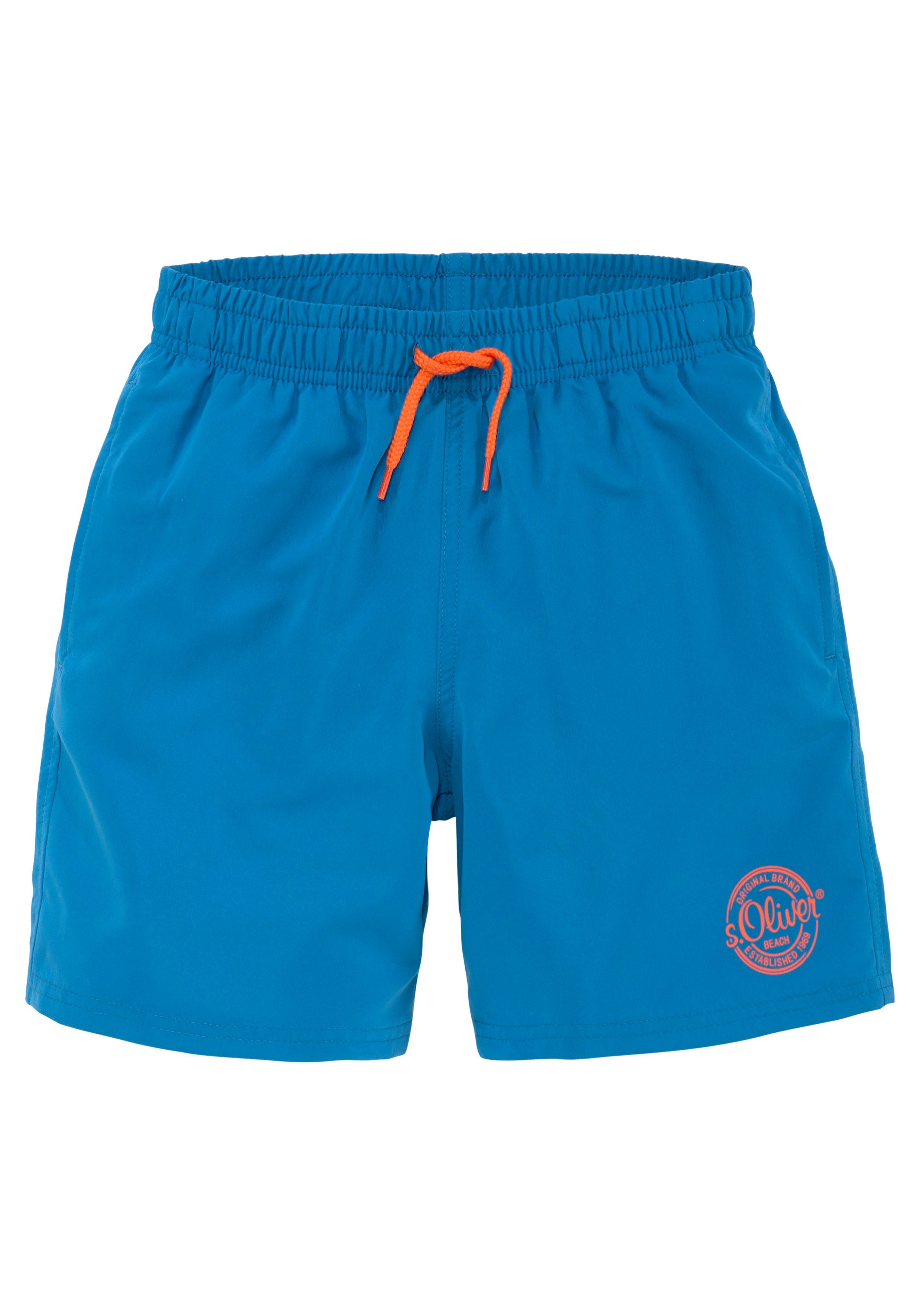 s.Oliver Badeshorts mit seitlichem Logodruck