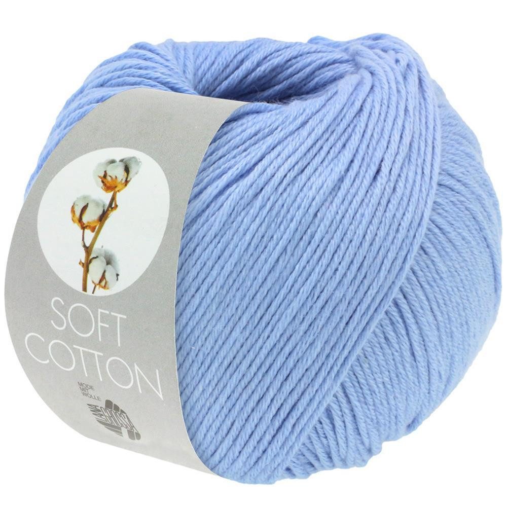 LANA GROSSA Soft Cotton Häkelwolle, 140 m
