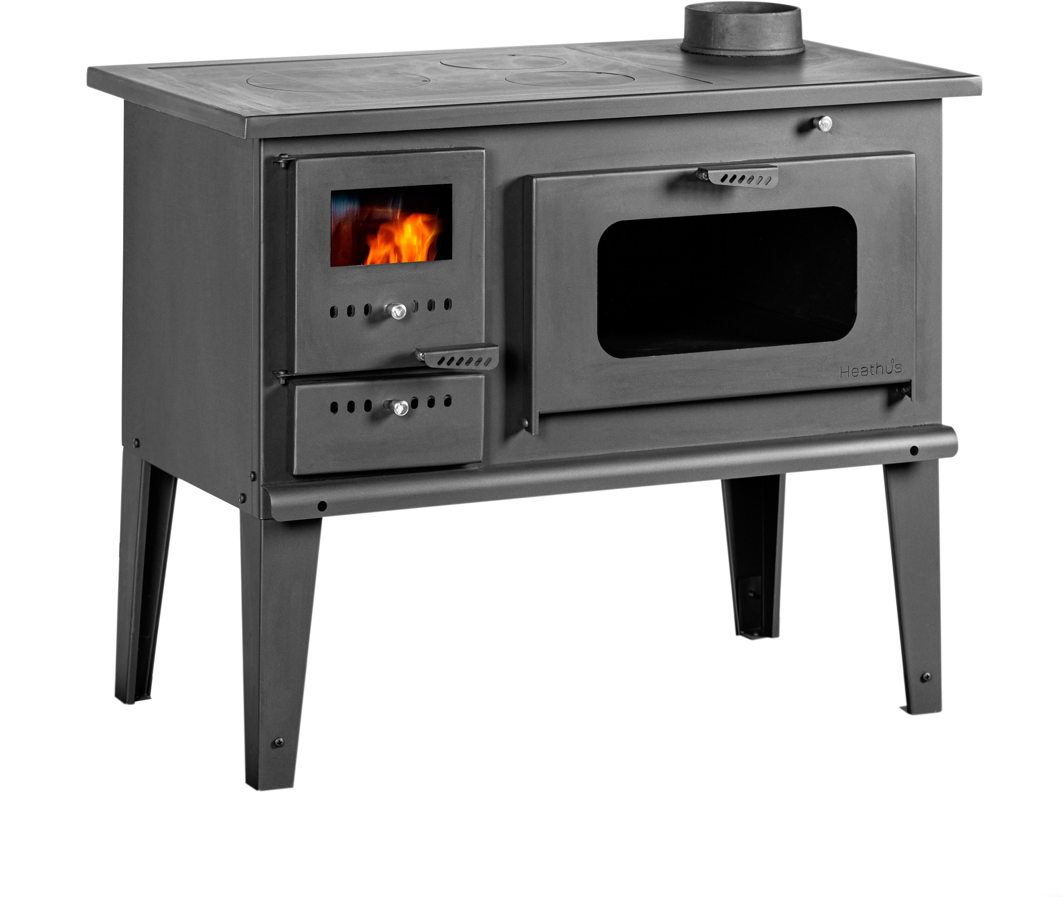 Festbrennstoffherd Heathus Holz-Küchenherd »Cook Easy«, 7,9 kW, Zeitbrand, Holz Küchenofen