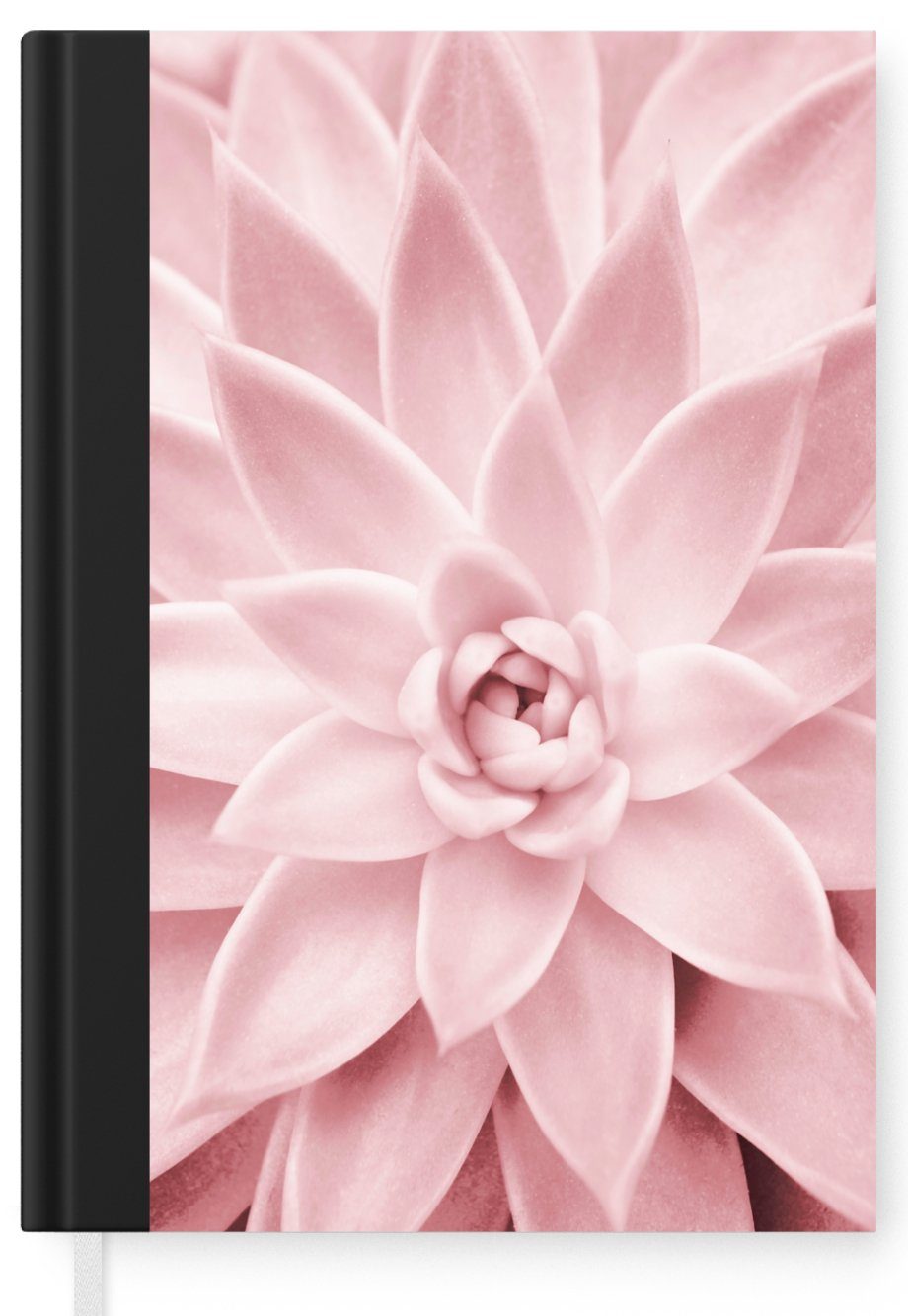 Pflanze, A5, Merkzettel, Haushaltsbuch - Blume Seiten, 98 - MuchoWow - Notizbuch Rosa Natur Tagebuch, Journal, Notizheft,