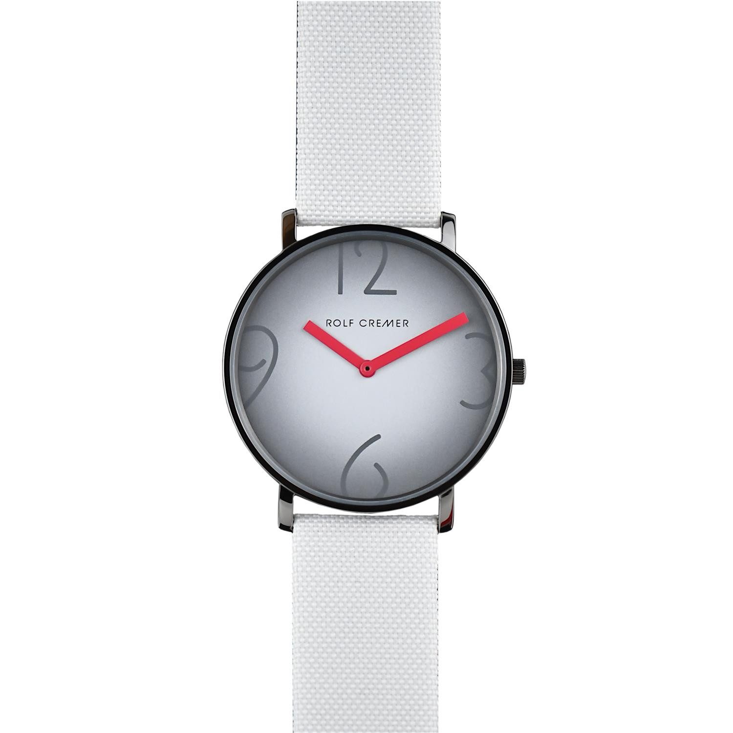 Rolf Cremer Quarzuhr Rolf Cremer Uhr Flat 44 V 504851 Textilband, Edelstahl, weiß, (1-tlg)
