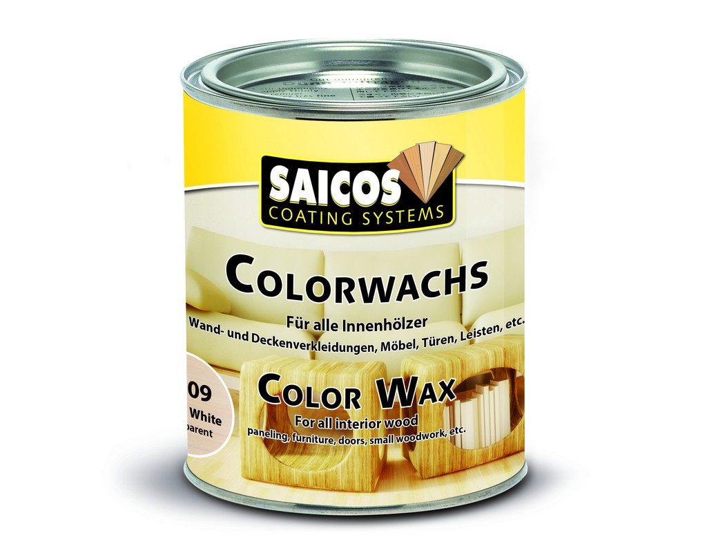Saicos Hartwachsöl Saicos Colorwachs 0,75 L, Naturöl-Basis, seidenmatte Oberfläche, oxidativ trocknend