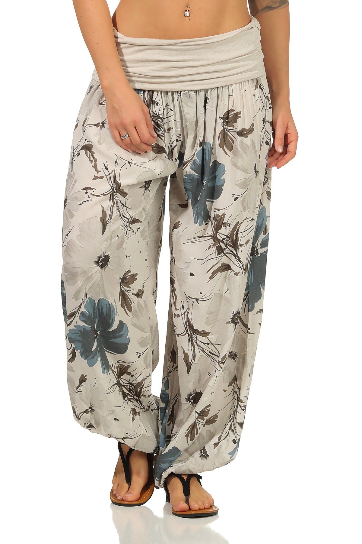Aurela Damenmode Haremshose »Sommerhose luftig & leichte Pumphose für Damen«  mit elastischem Bund, sommerliches Design online kaufen | OTTO