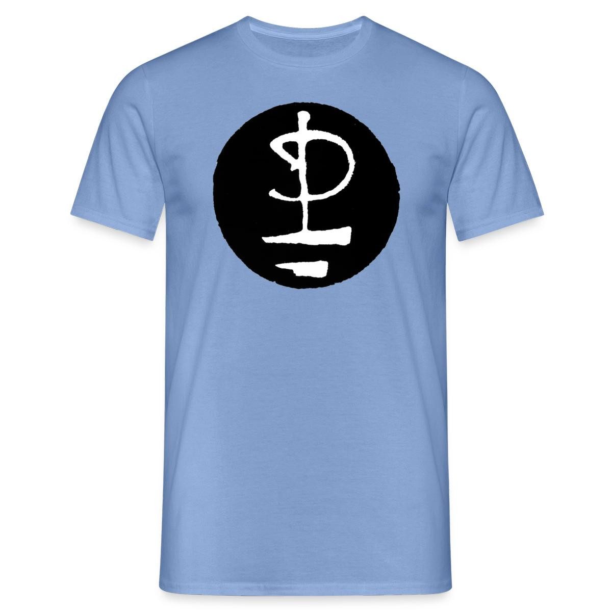Spreadshirt Pink Floyd Logo Schwarz Weiß Männer T-Shirt (1-tlg)