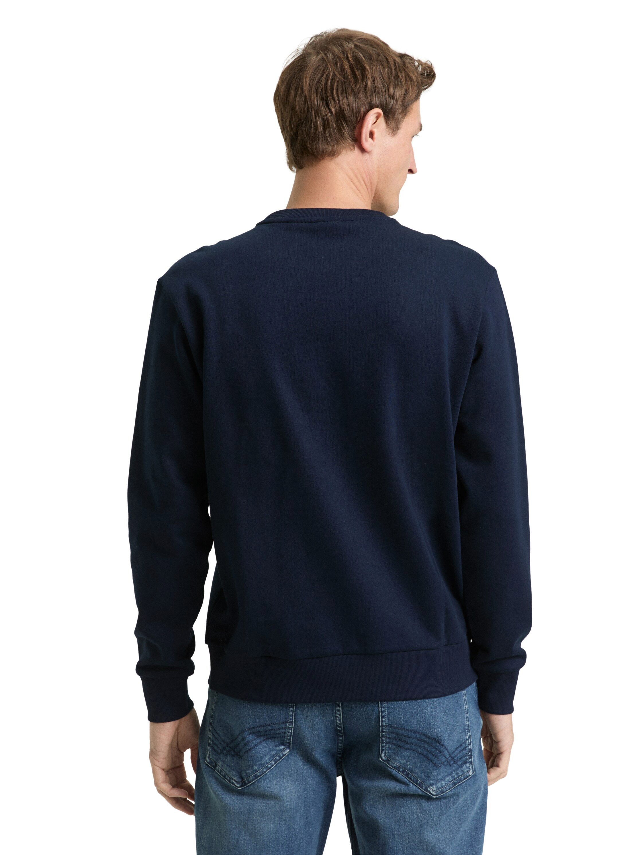 TOM TAILOR Sweatshirt mit Logo Stickerei